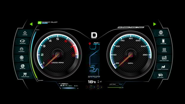 Car dash board vector illustration eps 10 007