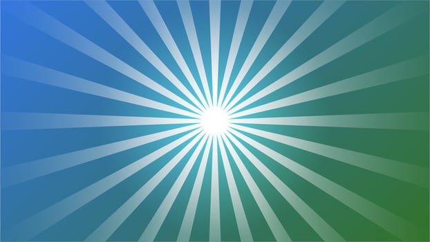 Abstract blue gradient Background with Starburst effect. and Sunburst beams element. starburst shape on white. Radial circular geometric shape. vector
