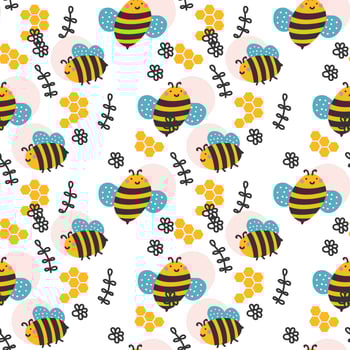 Bee Pattern vector