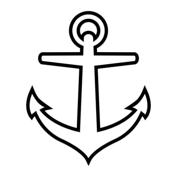Anchor vector icon