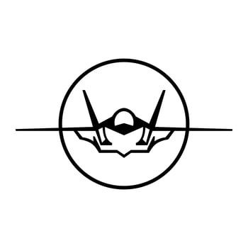 Fighter Jet Vector Icon