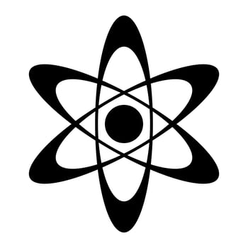 Dynamic Atom Molecule Science Symbol vector icon