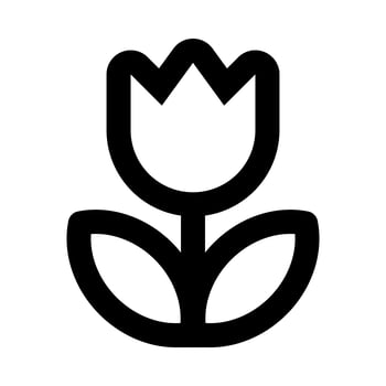 Tulip Flower Vector Icon