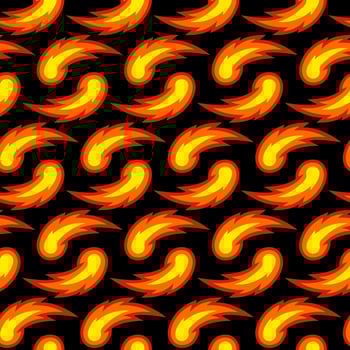 Hot Flame Fireball vector cartoon