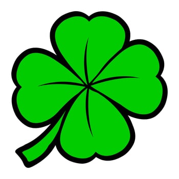 Lucky Irish Clover for St. Patrick's Day vector