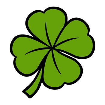 Lucky Irish Clover for St. Patrick's Day vector