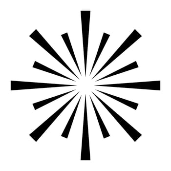 Exploding Fireworks logo vector icon