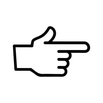 Finger Point Vector Icon