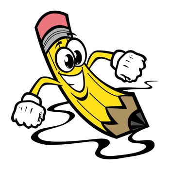 Yellow pencil vector