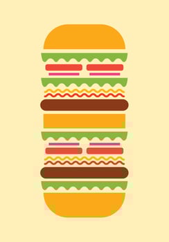 Summer food illustration vector