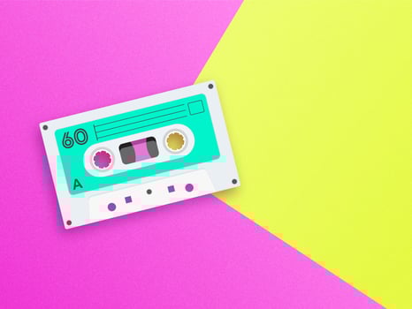 Old School Music Pop Background vector