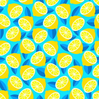 Trendy Bright Citrus Summer Background Vector