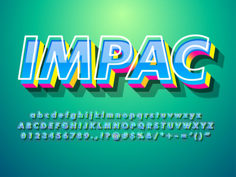 3d Font Effect With Modern Trendy Style vector