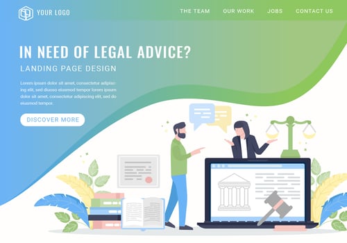 Vector Legal Advice Services Landing Page