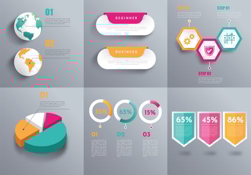 3D Infographic Elements Vector Pack