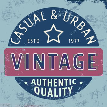 Casual urban vintage stamp vector