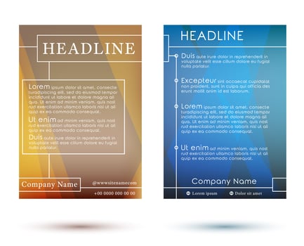 Brochures vector