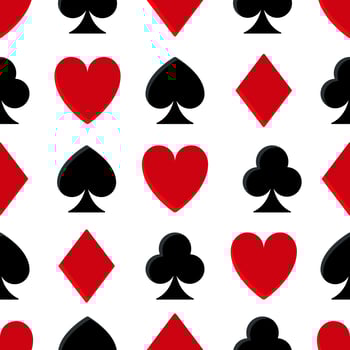 Casino poker seamless pattern vector