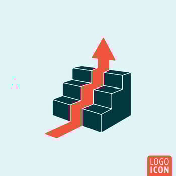 Career icon isolated vector
