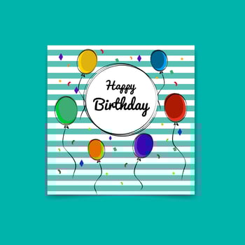 Happy Birhtday card vector