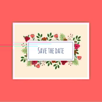 Save the date Wedding Vector