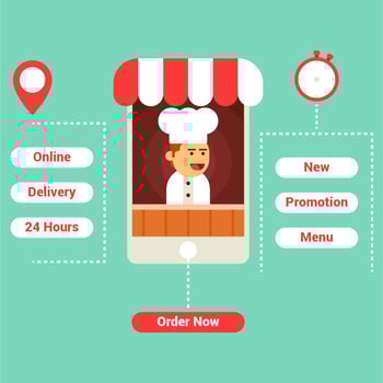 online food order vector