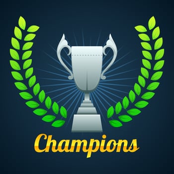 Champions league gold	 vector