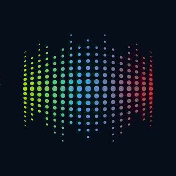 Music Logo concept sound wave, Audio Technology, Abstract Shape vector