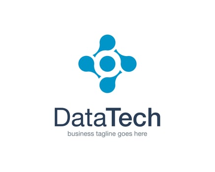 Data Technology Logo Icon Vector