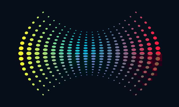 Music Logo concept sound wave, Audio Technology, Abstract Shape vector