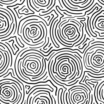 Fingerprint seamless background on square shape. vector