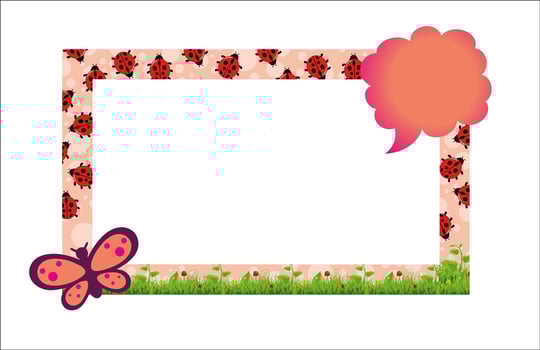 Photo frame with vector format.