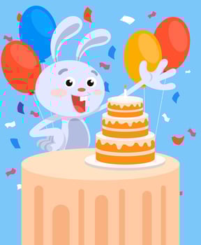 Happy Birthday Animals vector