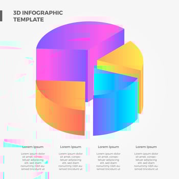 Flat 3D Infographic Vector Collection
