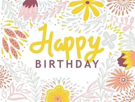 Happy Birthday Typography vector