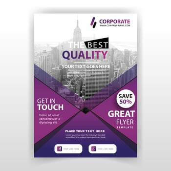 business commercial brochure vector