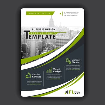 corporate flyer vector