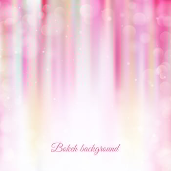 Pink bokeh background vector