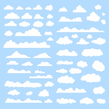 Clouds vector set