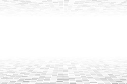 White geometric perspective background vector