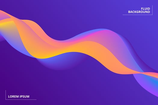 Colorful geometric background. Fluid shapes composition vector