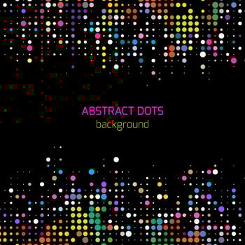 Colorful dots background vector