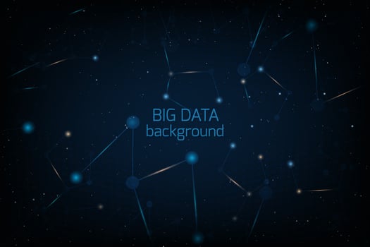 Big data visualization. Futuristic infographic. Information aesthetic design. vector