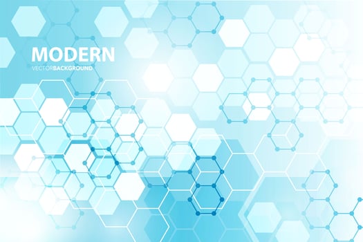blue geometric background vector