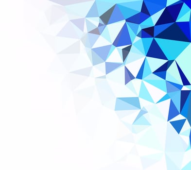 Blue Polygonal Mosaic Background, Creative Design Templates vector