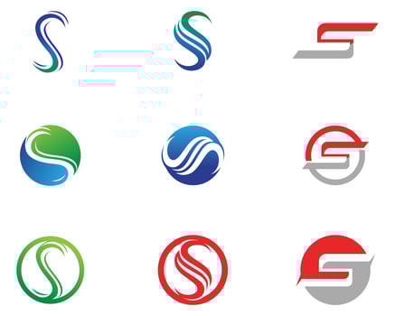 S logo and symbols template vector icons