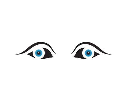 eye care logo and symbols template icons vector