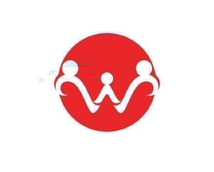 Adoption and community care Logo template vector icon,