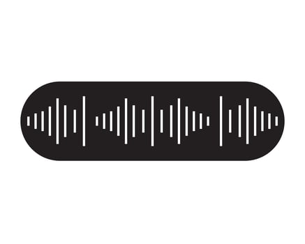 sound wave ilustration logo vector icon template