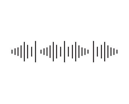 sound wave ilustration logo vector icon template
